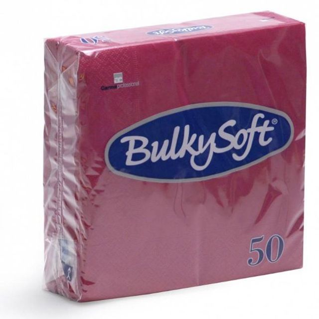 BulkySoft Table Top Servietten 100% Zellstoff 2-lagig bordeaux