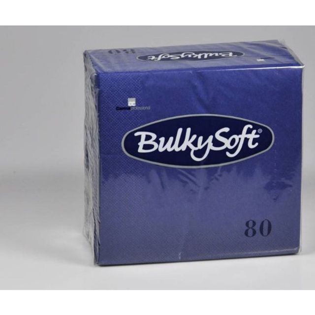 BulkySoft Table Top Servietten 100% Zellstoff 3-lagig blau