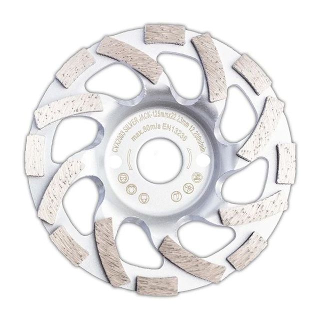 covex Diamant-Schleiftopf mit Fächerform Silver Jack