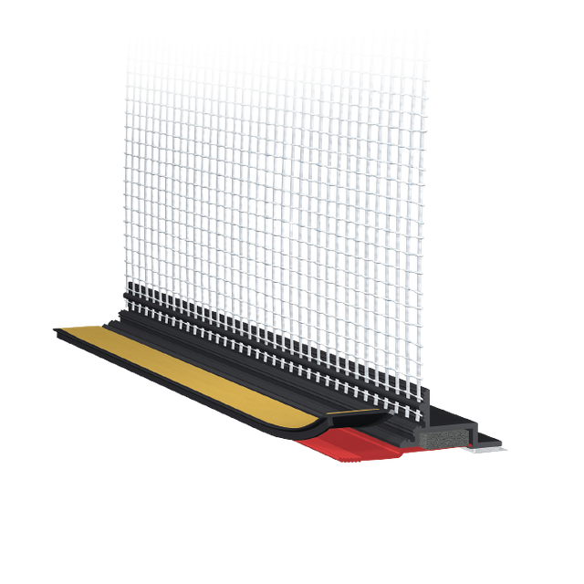 APU PVC Laibungsprofil mit Kompriband W38-pro GRAU 2.4m