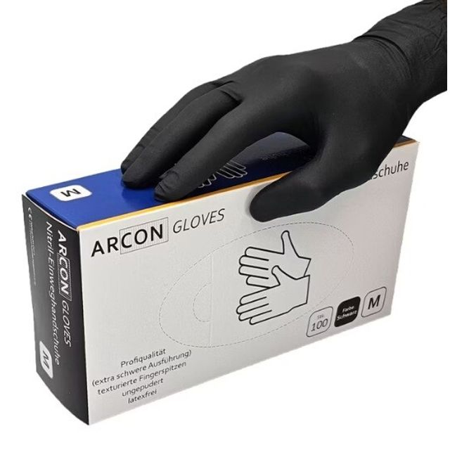 ARCON Nitril-Einweghandschuhe schwarz, Bild 3