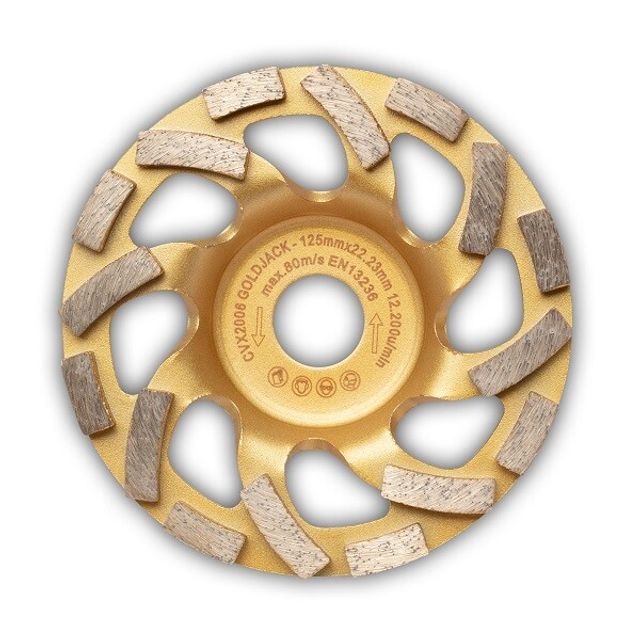 covex Diamant-Schleiftopf mit Fächerform "Gold Jack"