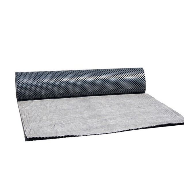 ECO Noppenfolie mit Vlies 420kPa, aus PE schwarz 12.5 x 2m