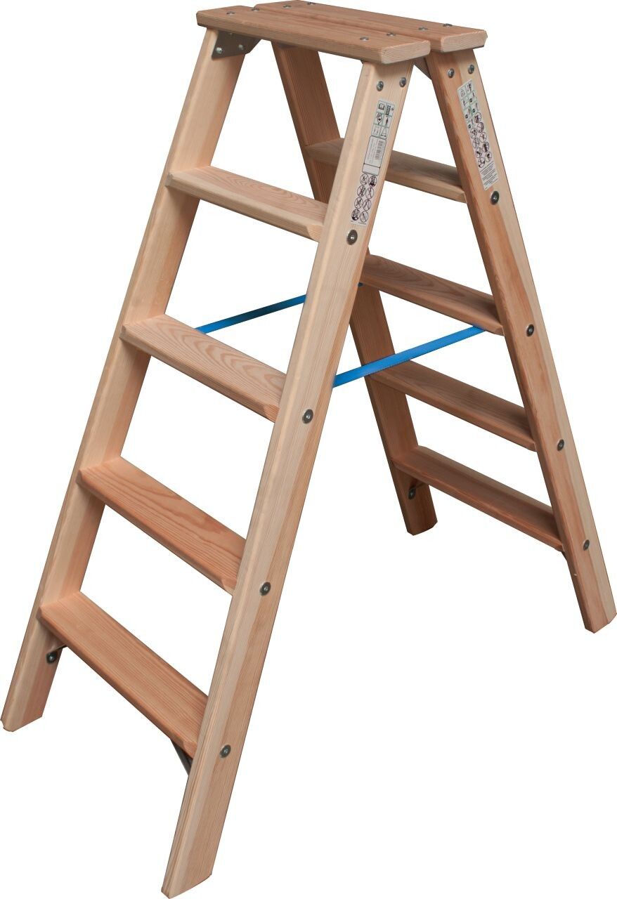Holz-Bockleiter mit Stufen, Bild 2