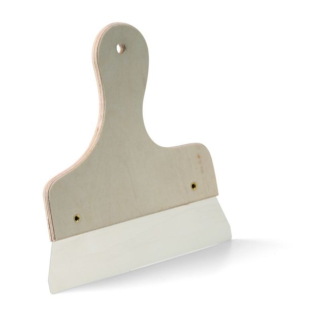 Rostfreie Rakel mit Holzgriff PLANO
