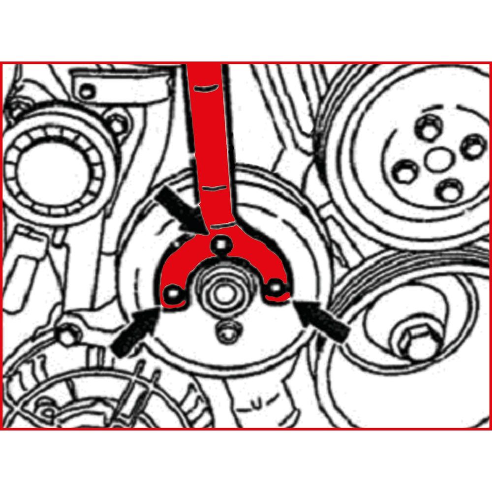 Viscolüfterschlüssel für Mercedes, Bild 4