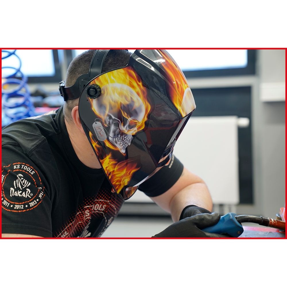 Automatik-Schweisser-Schutzhelm Flame Design, Bild 6