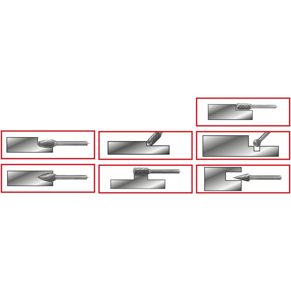 KS TOOLS HM Frässtift-Satz, Bild 7