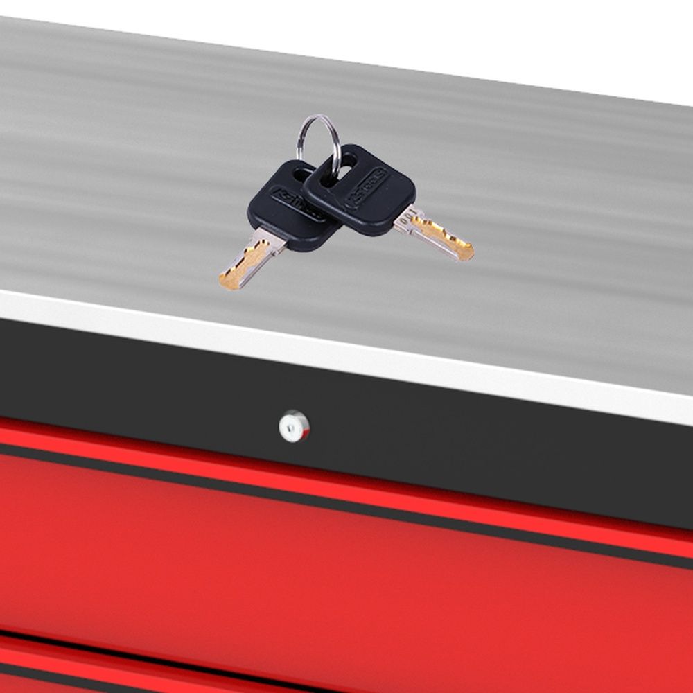 PERFORMANCEplus P40 SCHWARZ/ROT Werkstattwagen mit 4 Schubladen, Bild 3