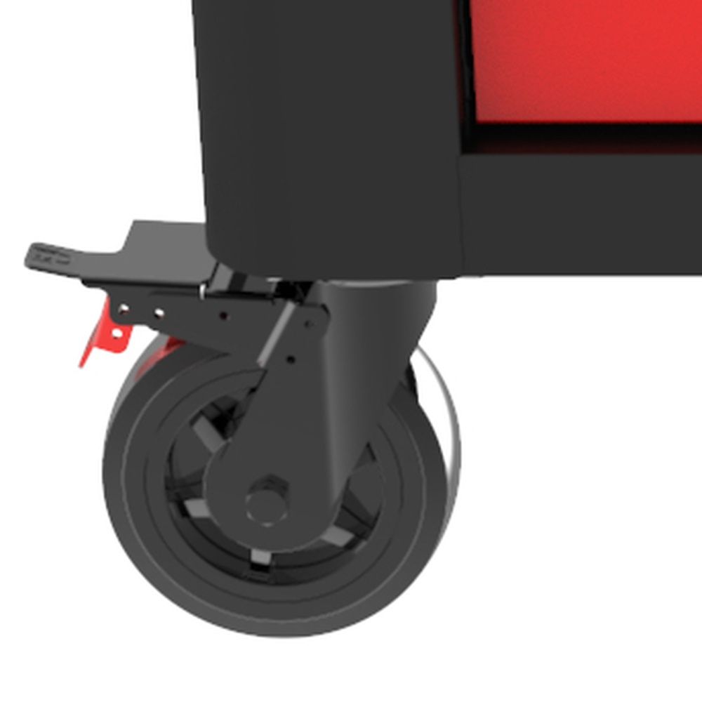 PERFORMANCEplus P40 SCHWARZ/ROT Werkstattwagen mit 4 Schubladen, Bild 4