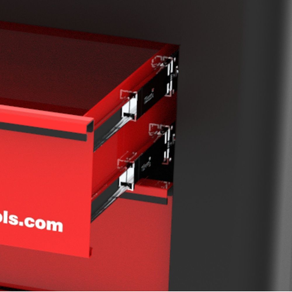PERFORMANCEplus P40 SCHWARZ/ROT Werkstattwagen mit 4 Schubladen, Bild 6