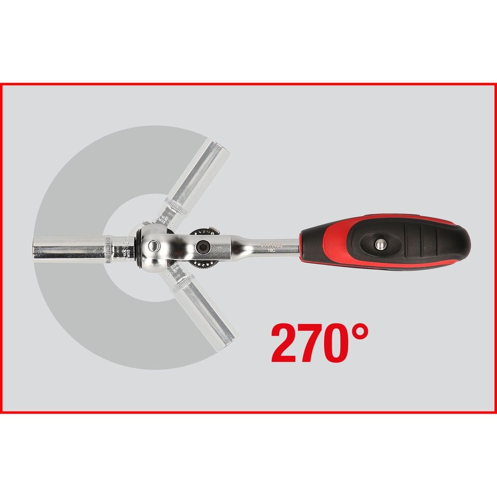 MODIFIX Mini-T-Griff-Schwenkkopf-Knarre 72 Zahn, Bild 10