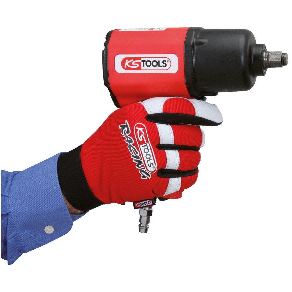 Leder-Mechaniker-Handschuh Vibrationsgedämmt, Bild 3