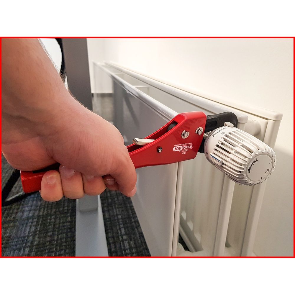 Einhand-Ratschen-Rohrzange mit verstellbarem Kopf, Bild 3