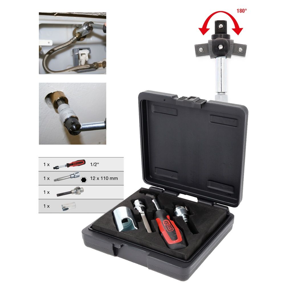 Sanitär-Fräser-Kombi-Kit 4-tlg