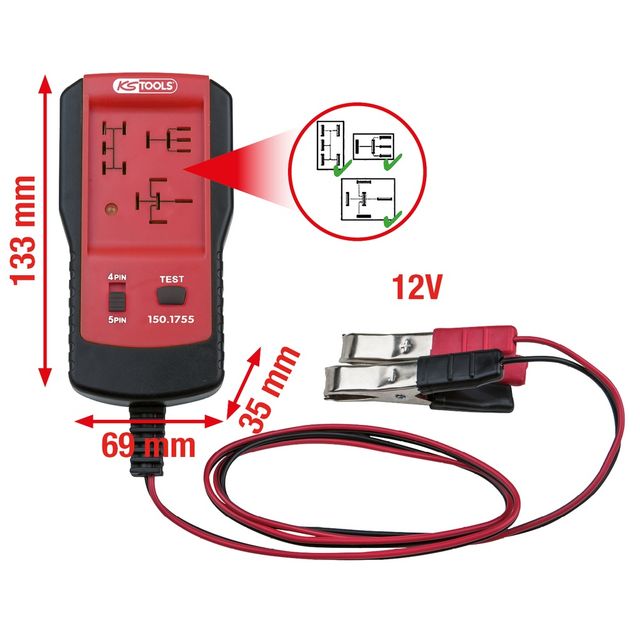 12V Relais-Tester