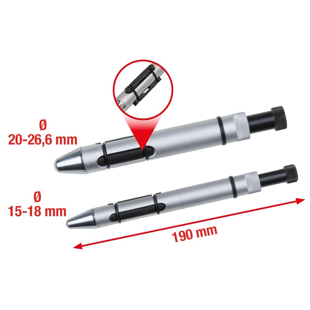Kupplungs-Zentrierdorn-Satz Ø 15,0 - 26,6 mm, 2-tlg