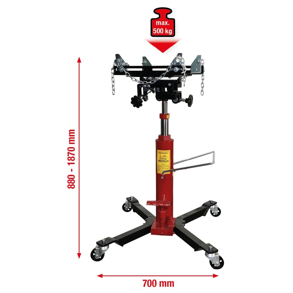 Hydraulik-Getriebeheber mit Tisch 500kg