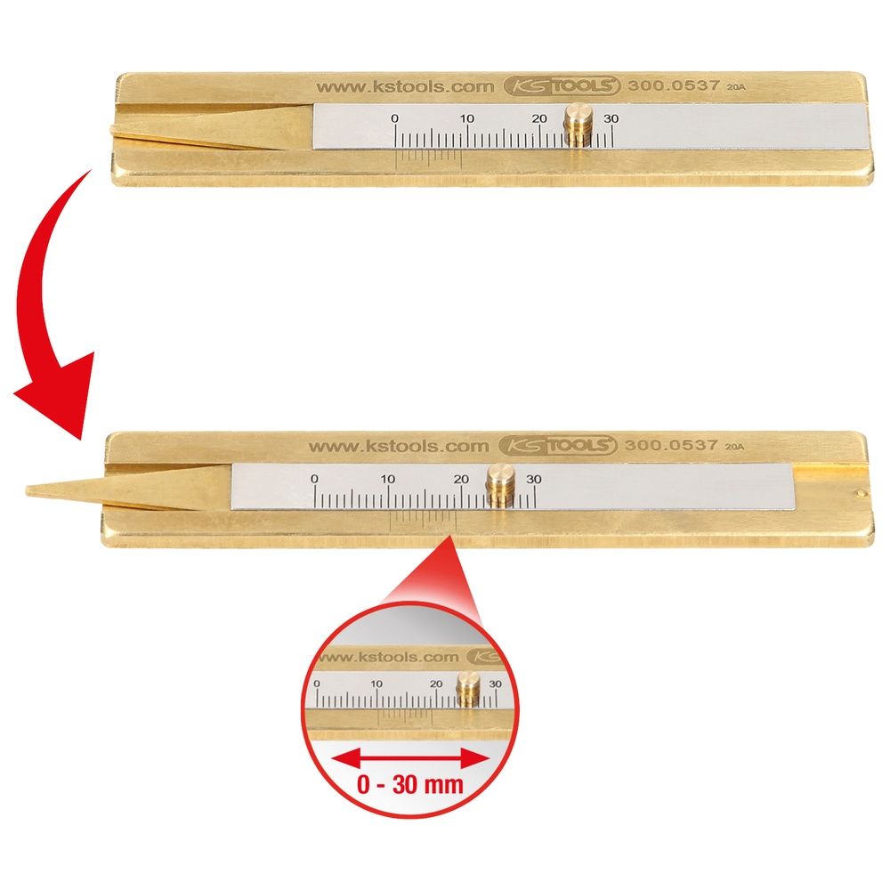 Reifenprofil-Tiefenmesser 0 - 30 mm