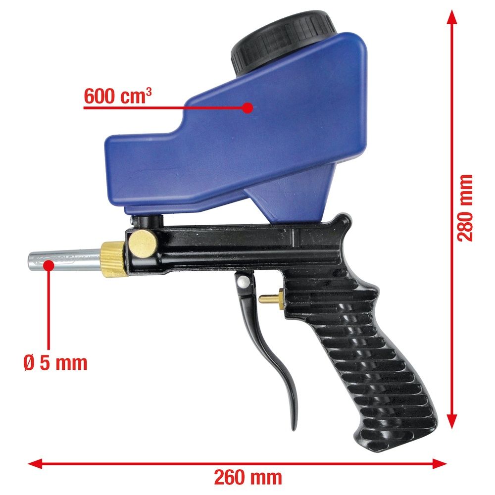 Druckluft-Sandstrahlpistole 260 mm