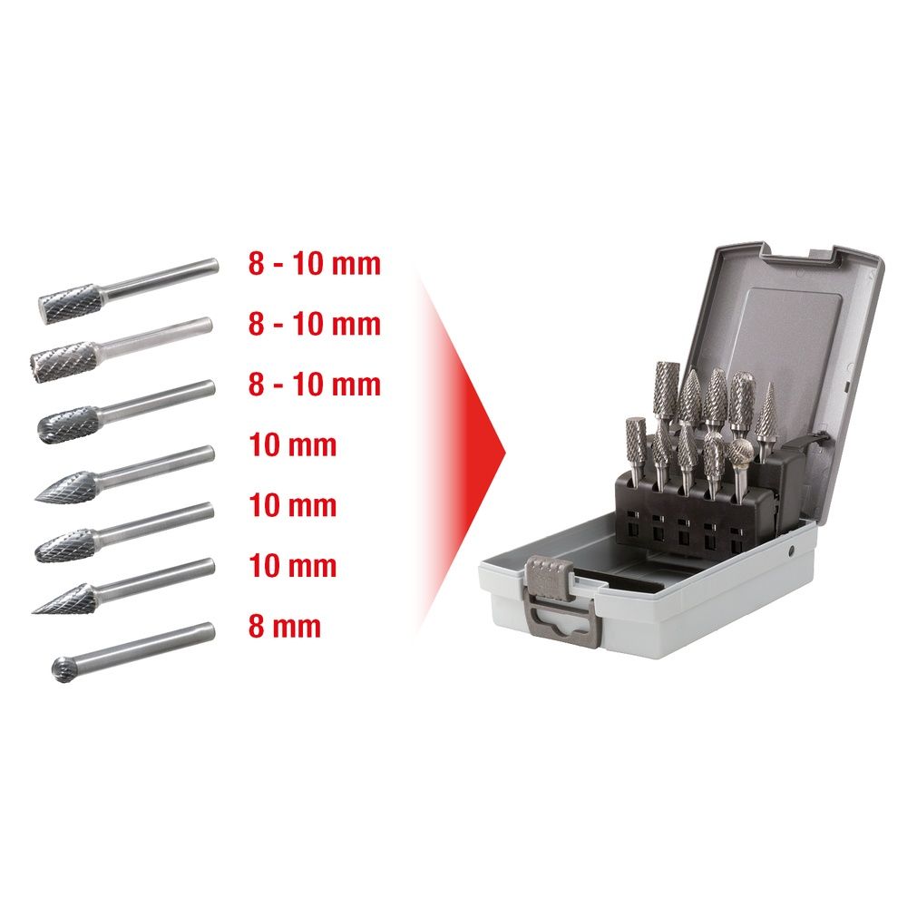 KS TOOLS HM Frässtift-Satz, Bild 8
