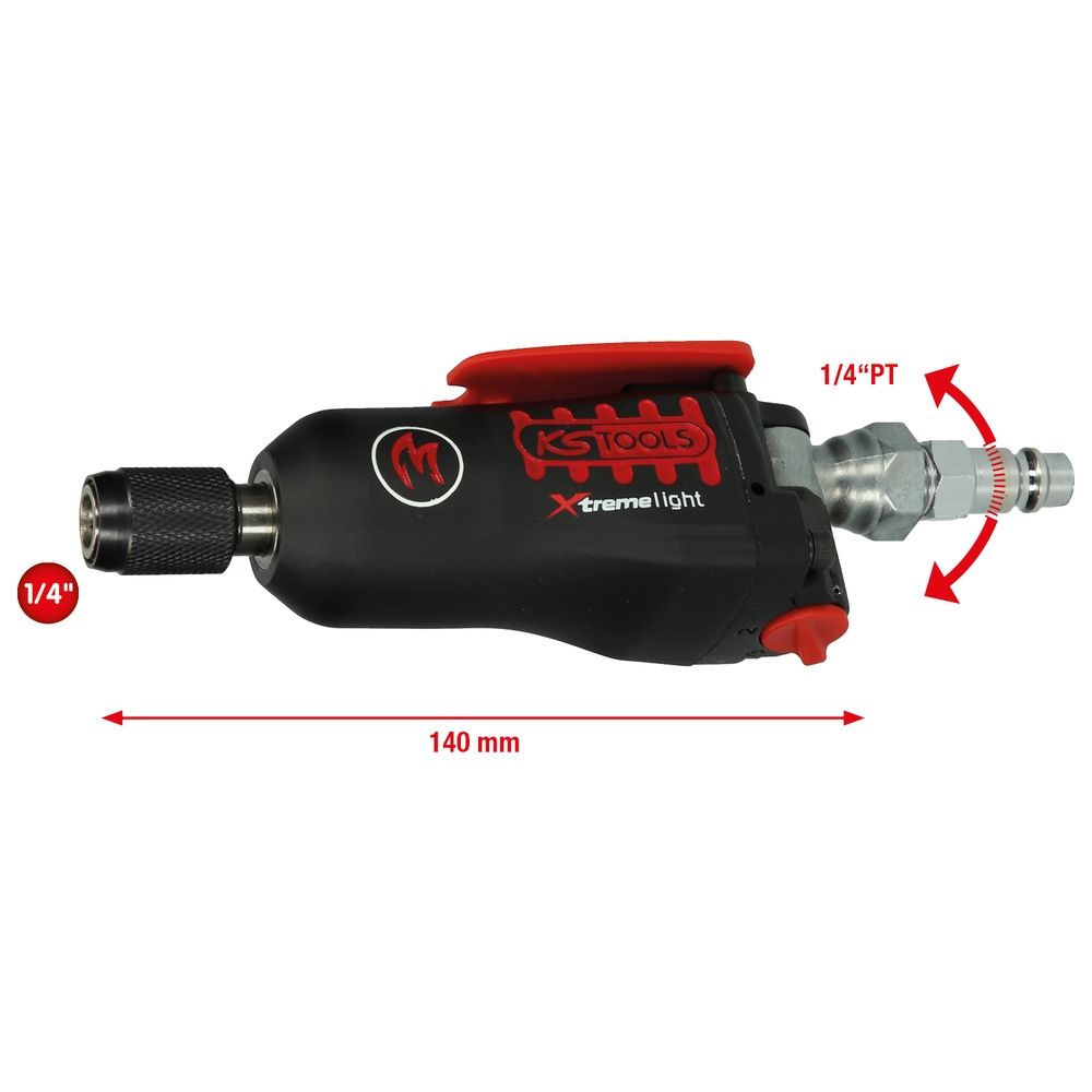 3/8" MONSTER Xtremelight Mini-Druckluft-Schlagschrauber mit Umschaltwippe 108Nm, Bild 6