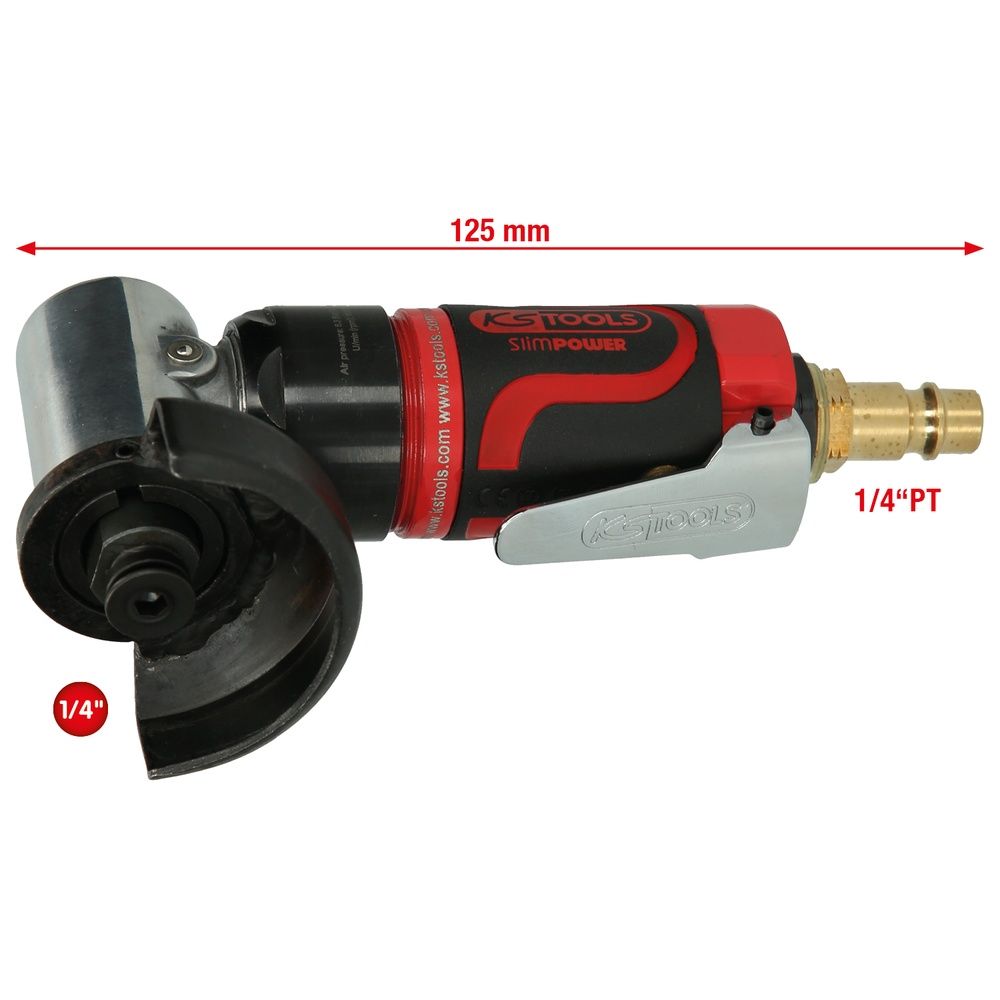 SlimPOWER Mini-Druckluft-Winkelstabschleifer 19.000 U/min, Bild 7