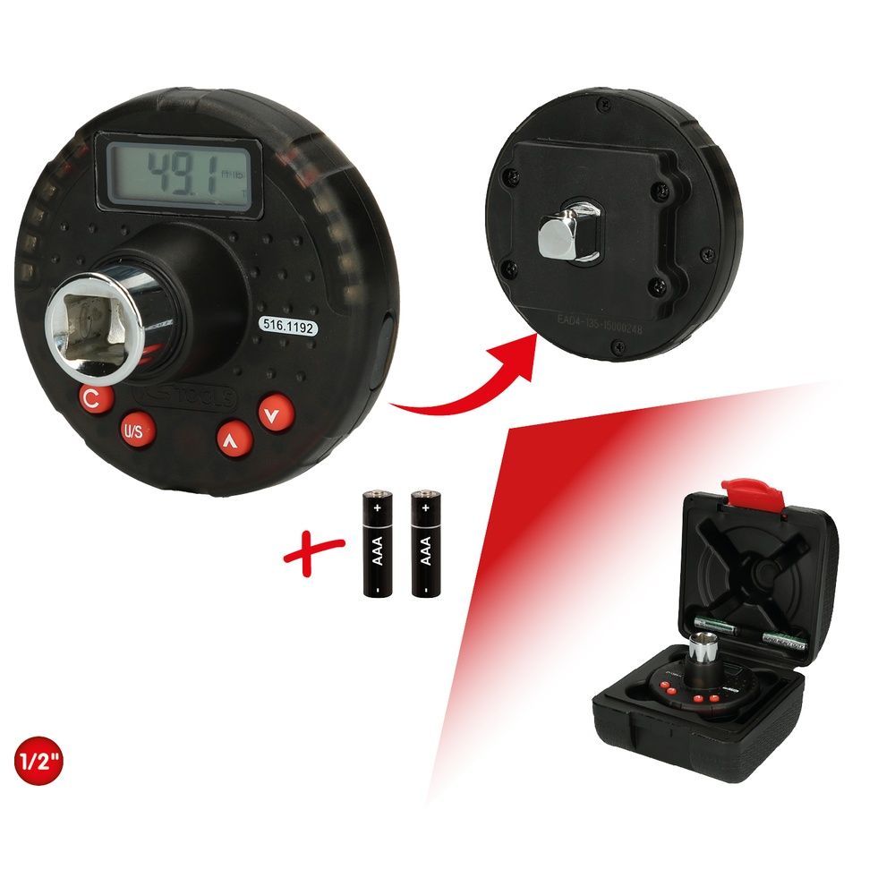 1/2" Digitaler Drehmomentadapter mit Winkelmesser 17-340 Nm, Bild 9