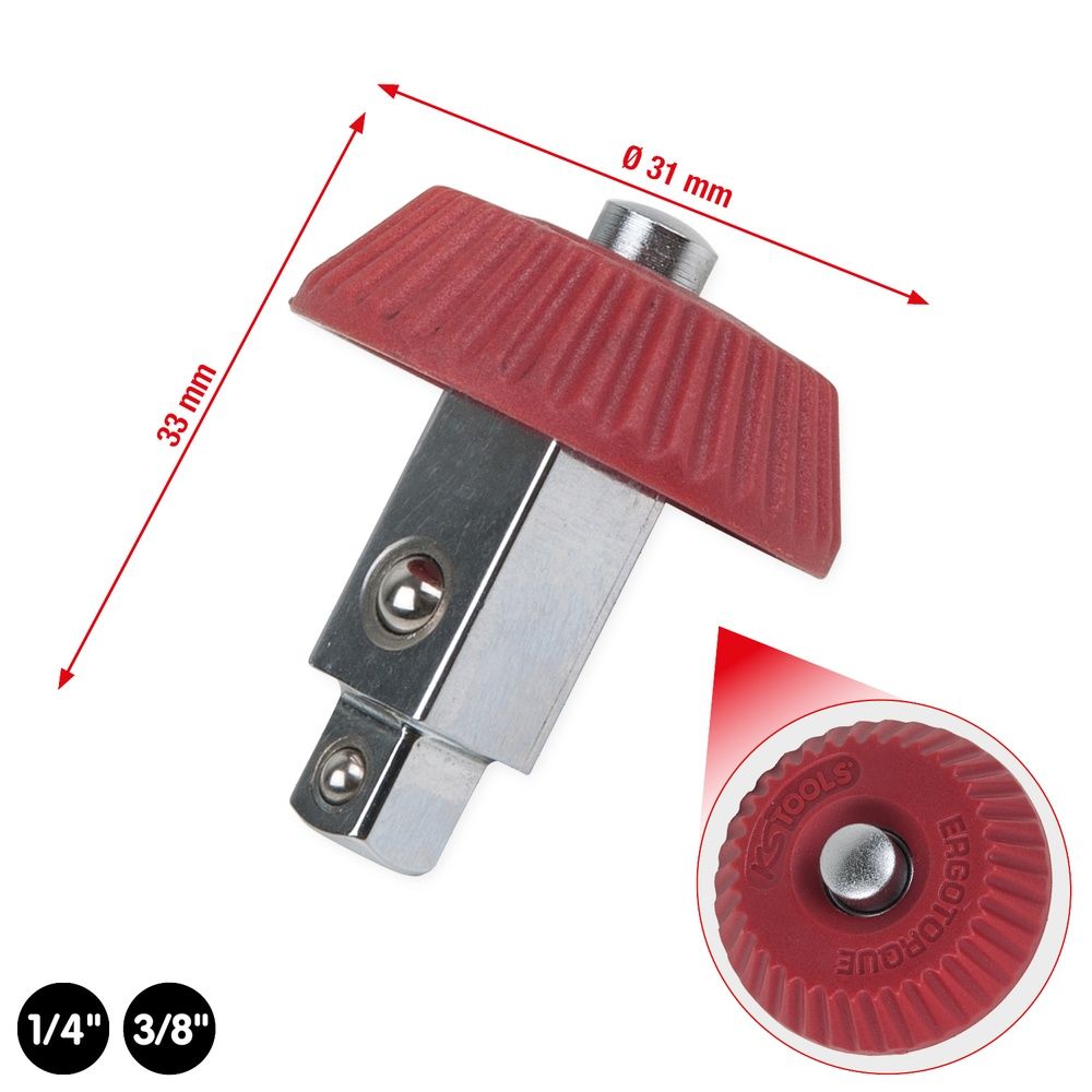 1/2" Drehknopf-Umsteckvierkant