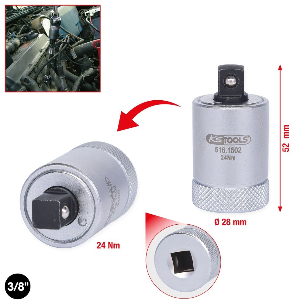3/8" Drehmomentbegrenzer für Zündkerzen