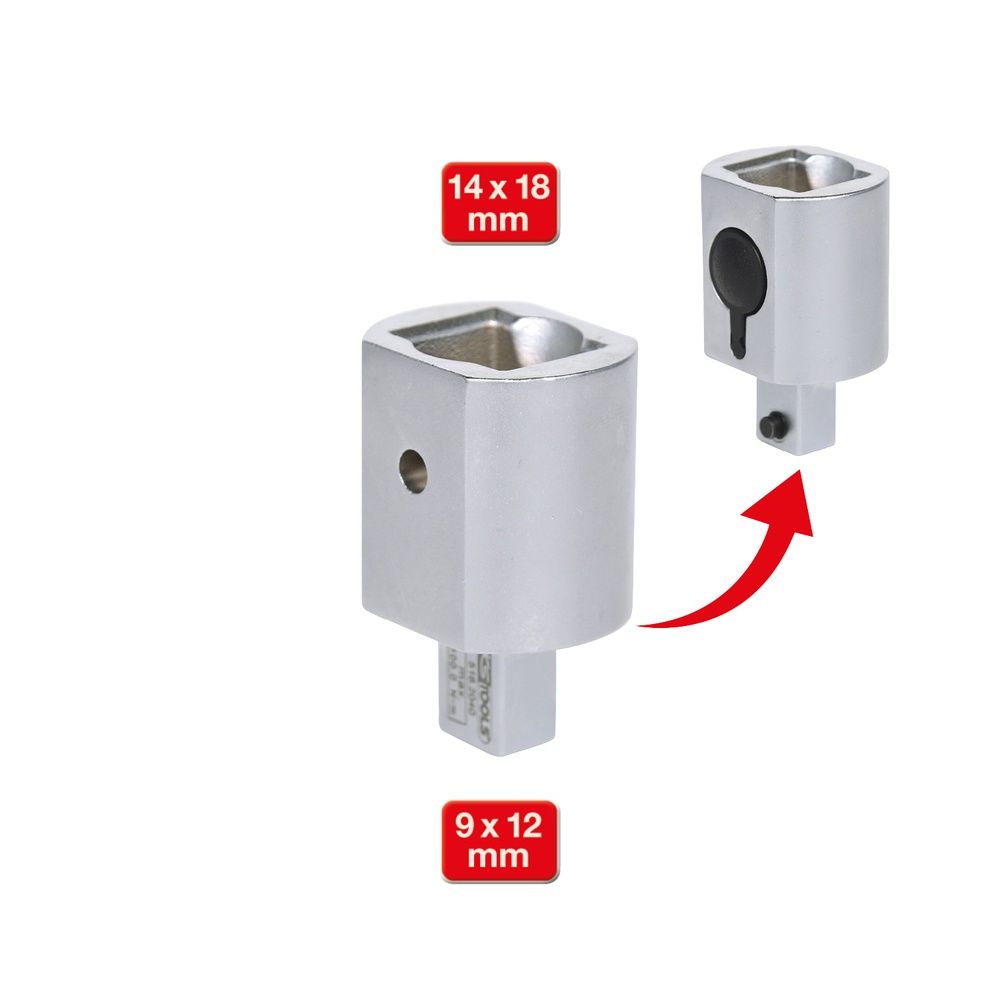 9x12mm Einsteck-Adapter auf 14x18mm