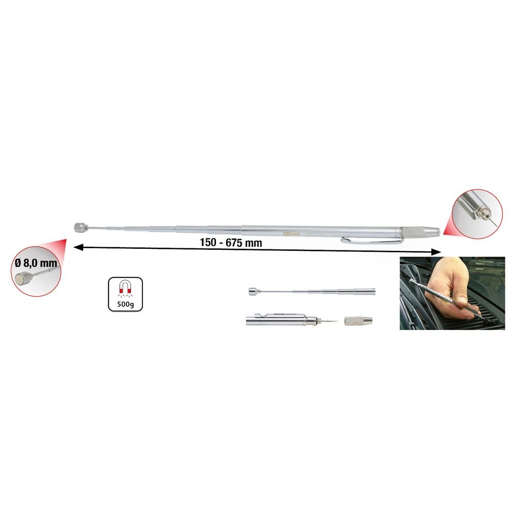 Teleskop-Magnethalter 130-630mm, Bild 7
