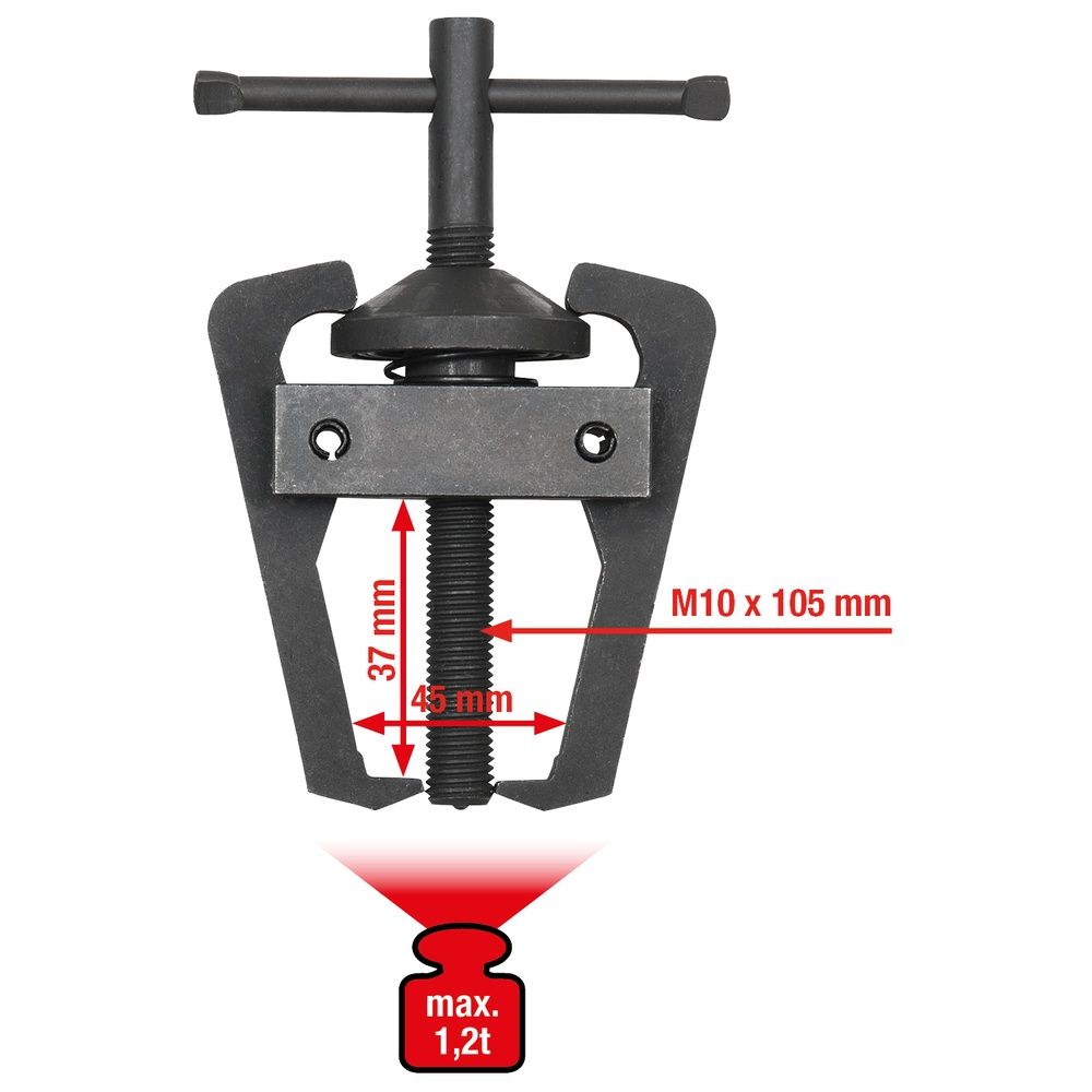 Polklemmen-Wischarm-Abzieher 2armig 45mm