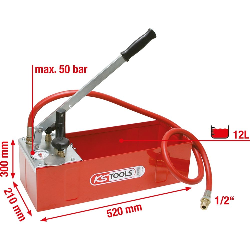 Druck-Prüfpumpe 12 Liter