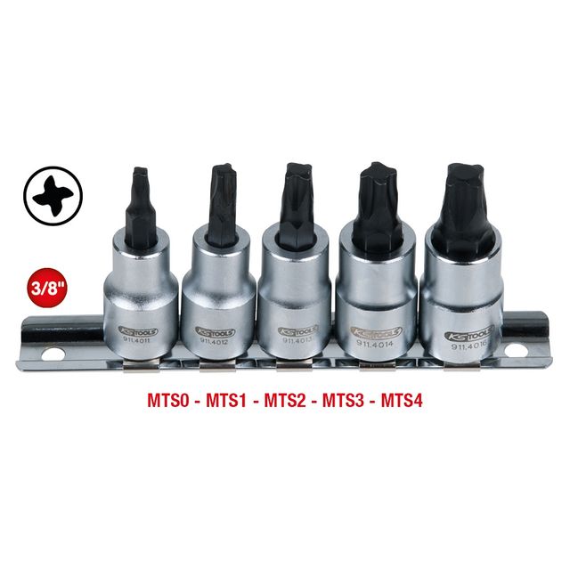 3/8" Bit-Stecknuss-Satz für MTS MORTORq®-Schrauben, 5-tlg