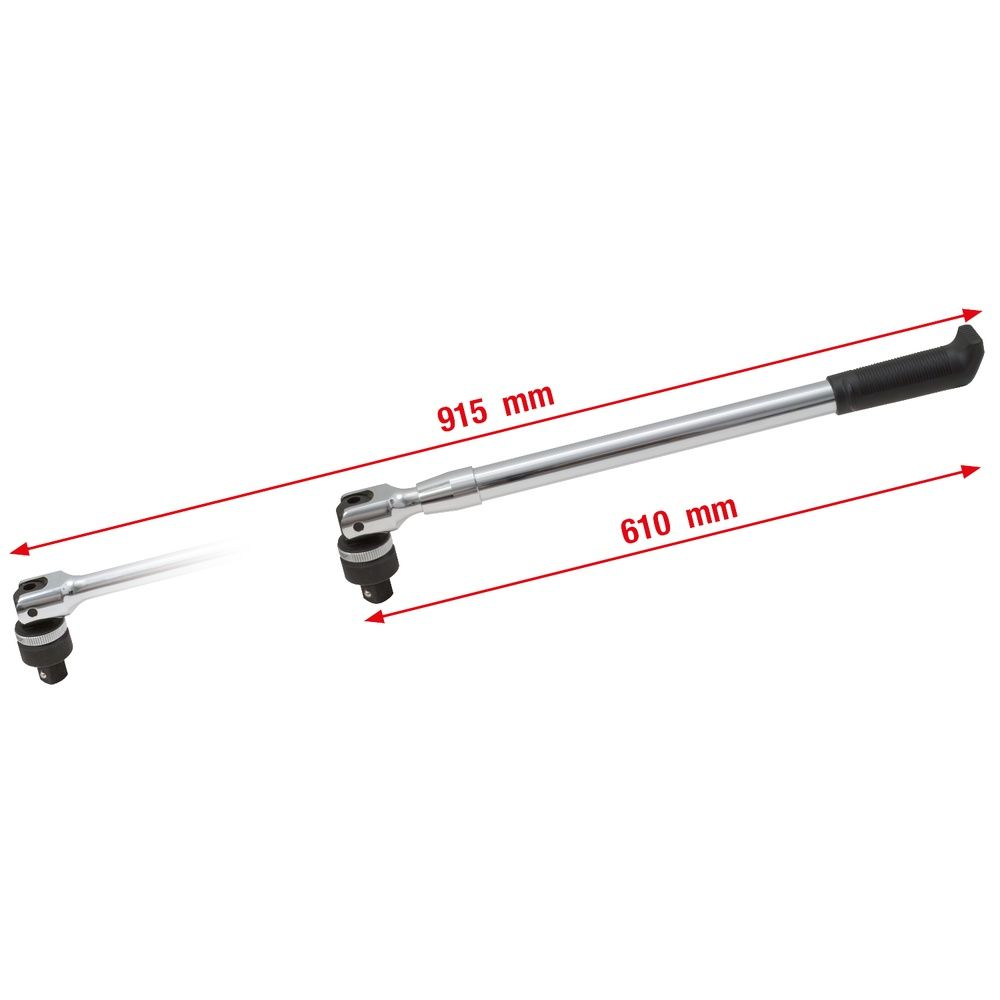 Teleskop-Hebel mit Umschaltknarre 3/4"