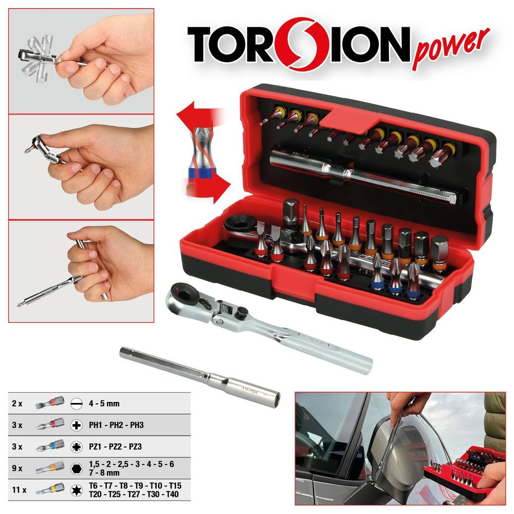 1/4" Bit-Satz, 31-tlg