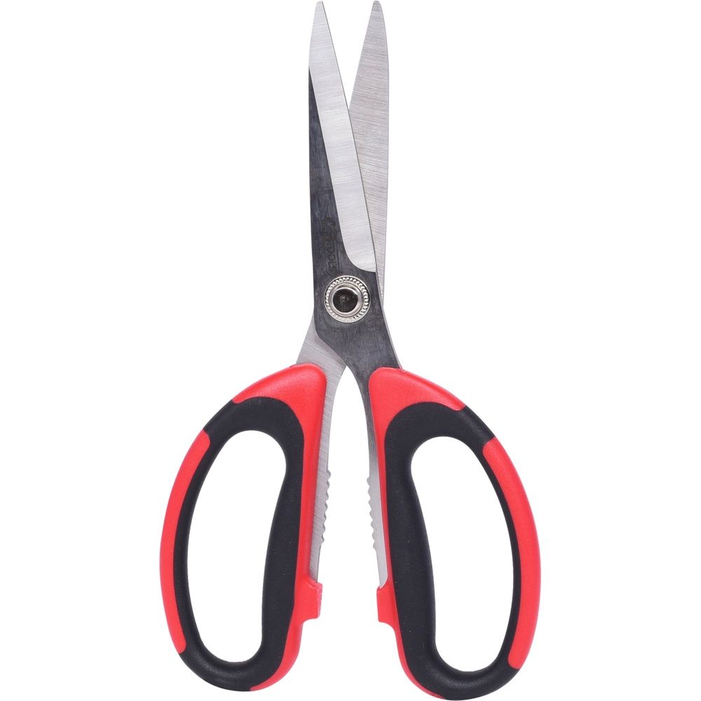 Universal-Werkstattschere, 190mm, schwarz-rot