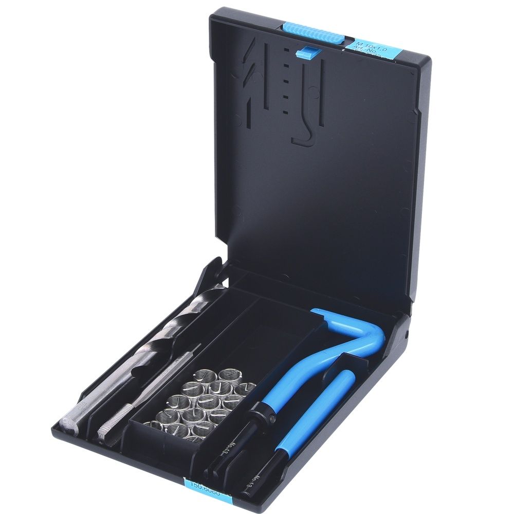 KS TOOLS Gewinde-Reparatur-Satz Nirostahl M5 bis M14 14- bis 130-tlg im Stahlblechkoffer