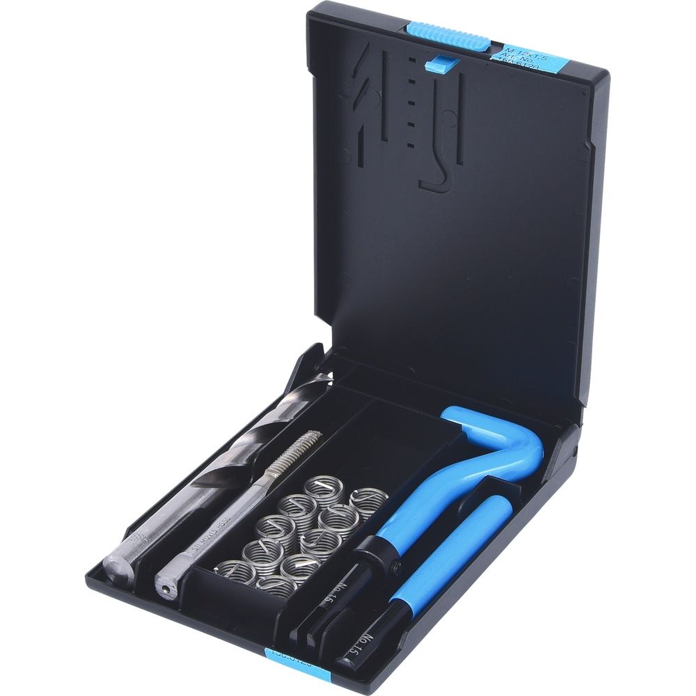 KS TOOLS Gewinde-Reparatur-Satz Nirostahl M12 14-tlg im Stahlblechkoffer, Bild 2