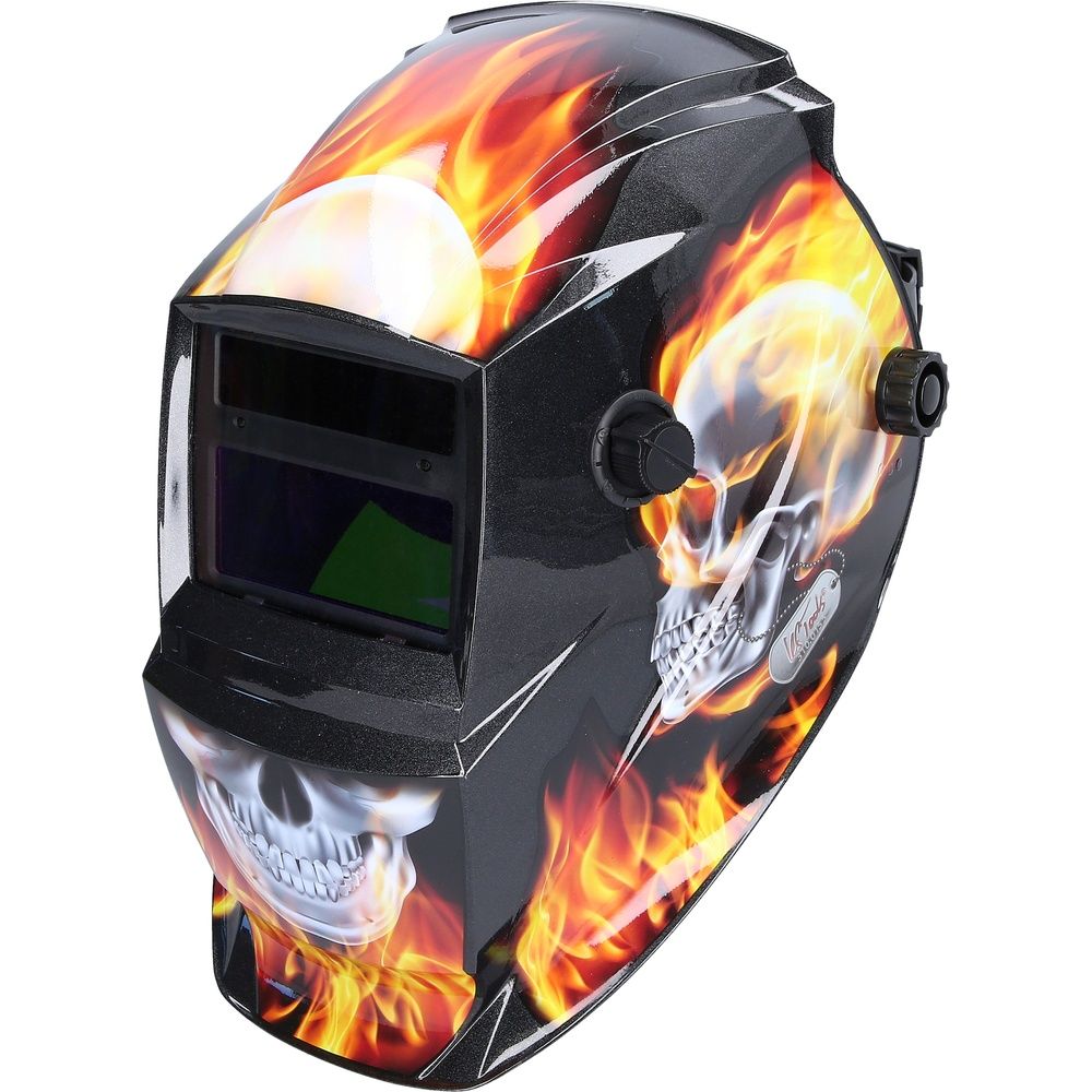 Automatik-Schweisser-Schutzhelm Flame Design, Bild 2