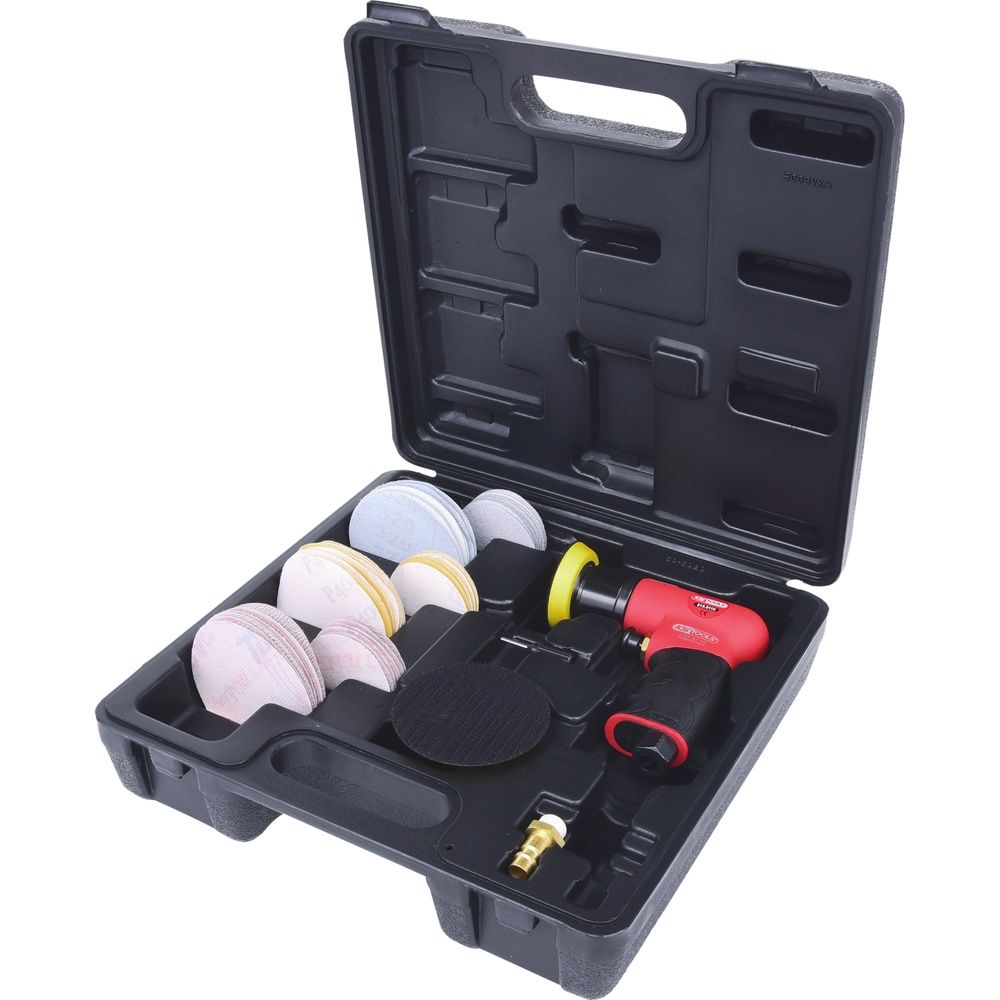 Mini-Druckluft-Exzenterschleifer-Satz 63-tlg, Bild 2
