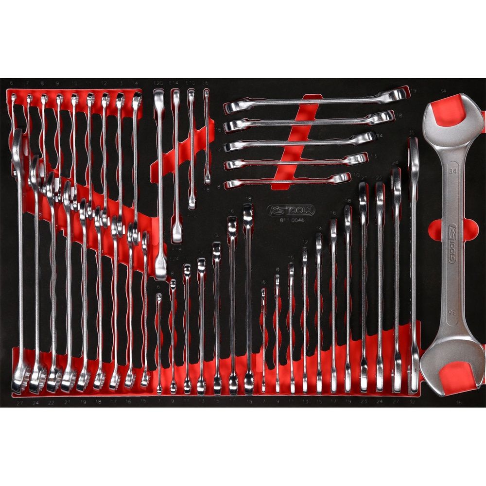 KS TOOLS Schraubenschlüssel-Satz in Schaumstoffeinlage Grösse M 24- bis 53-teilig, Bild 5