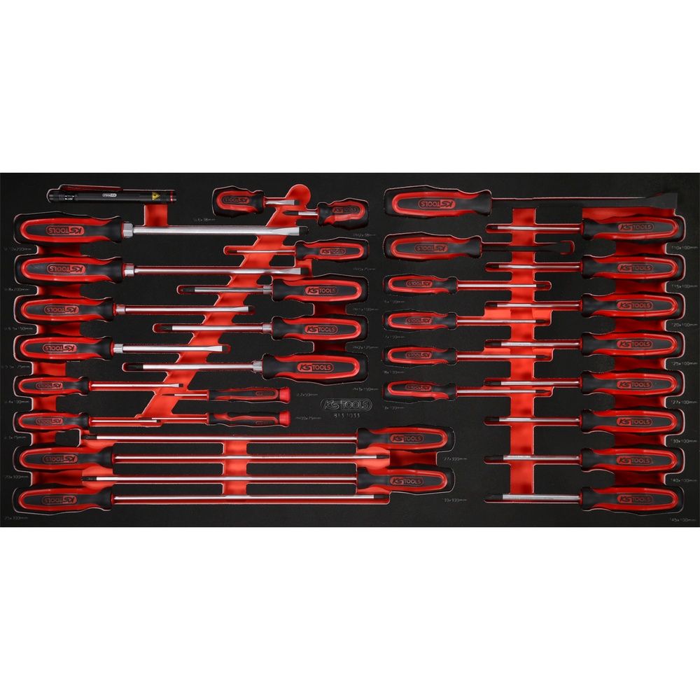 KS TOOLS Schraubendreher-Satz in Schaumstoffeinlage Grösse L 33-tlg, Bild 3