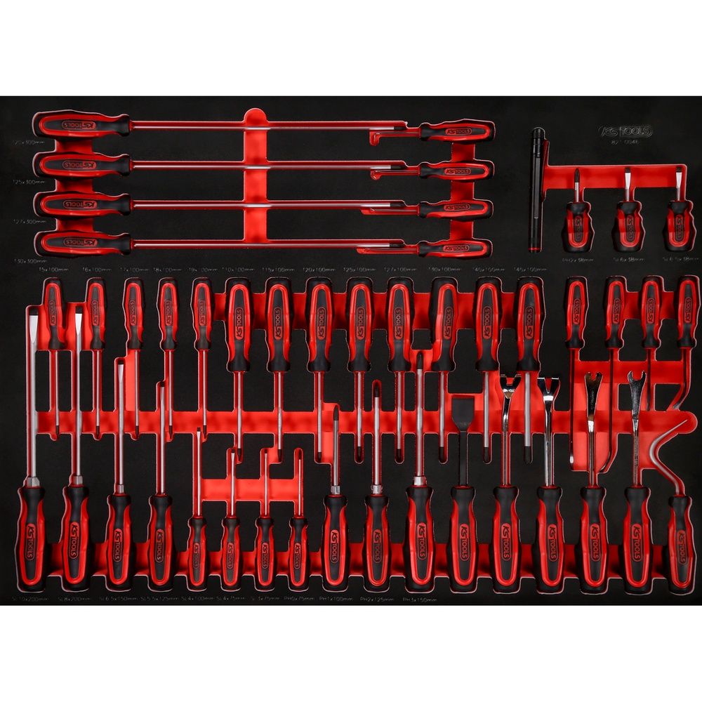 KS TOOLS Schraubendreher-Satz in Schaumstoffeinlage Grösse XL 46-tlg