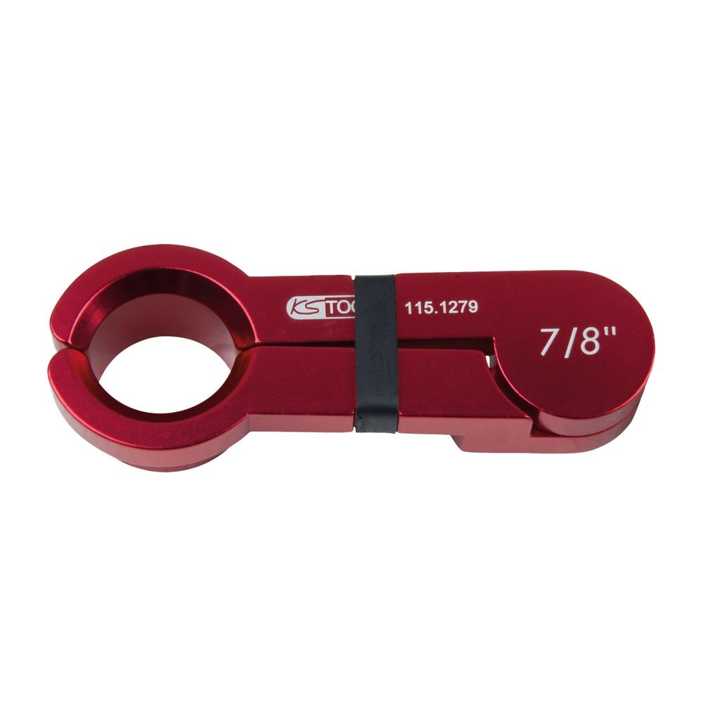 Scheren-Entriegler, Alu rot, 7/8"