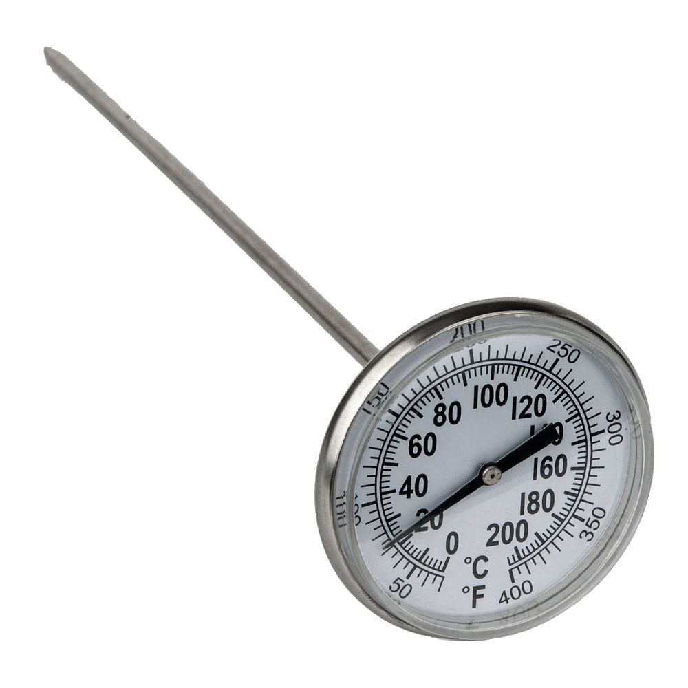 Thermometer 0-200°C/0-400°F L =210mm