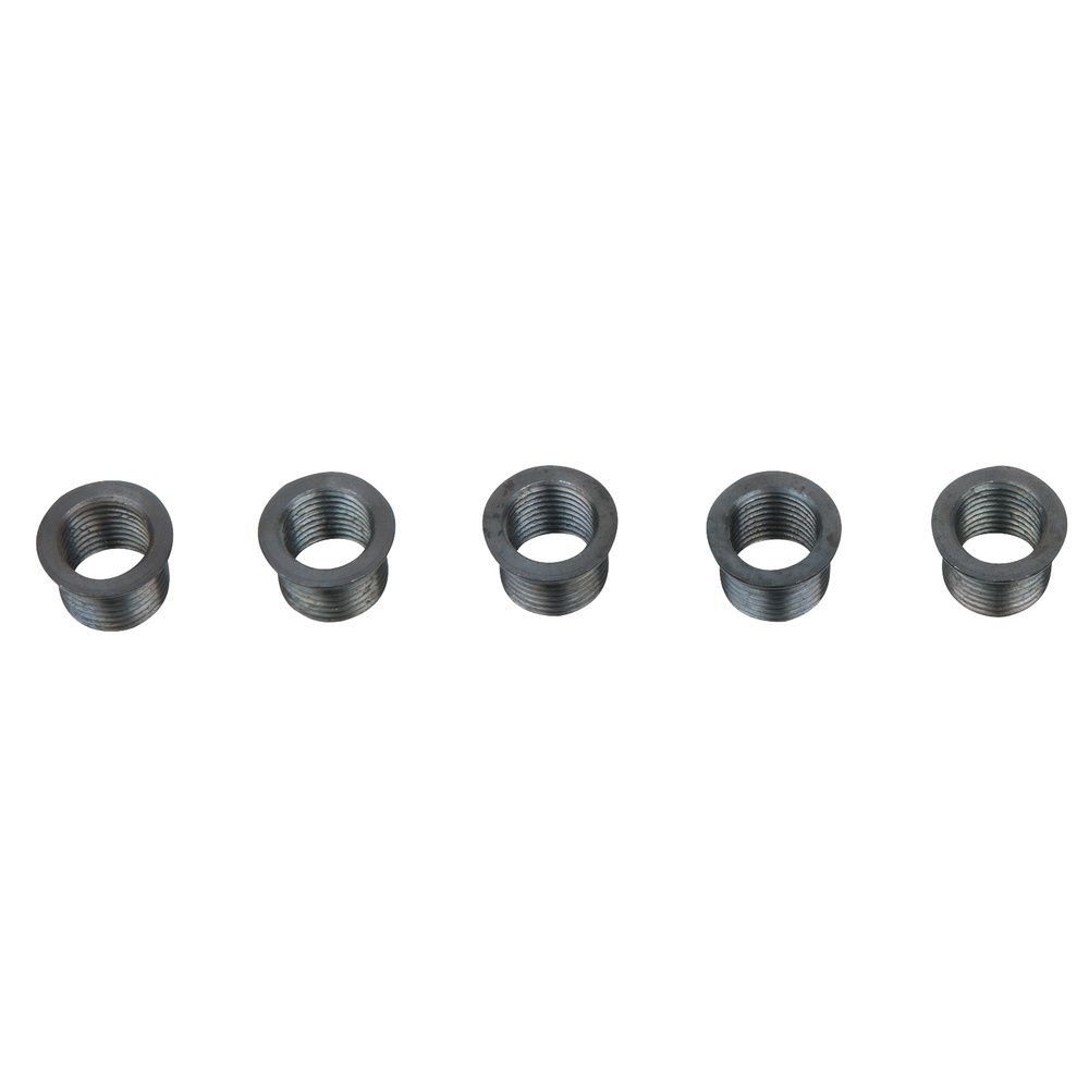 Gewindebuchse m.Bund L=12mm,IG=M10x1,25/AG=M12x1,25, 5er Pack