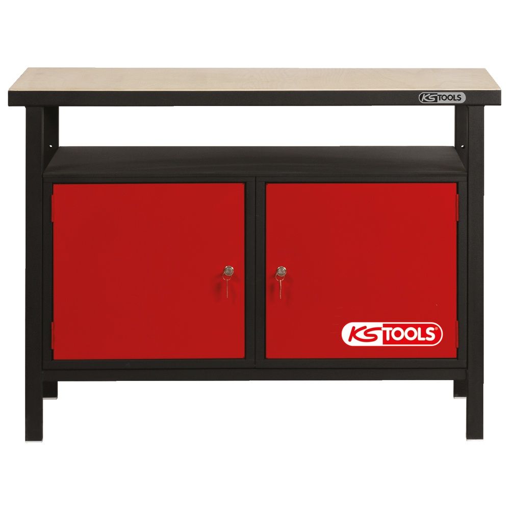 Profi-Werkbank mit 2 Türen H840xB1200xT600mm