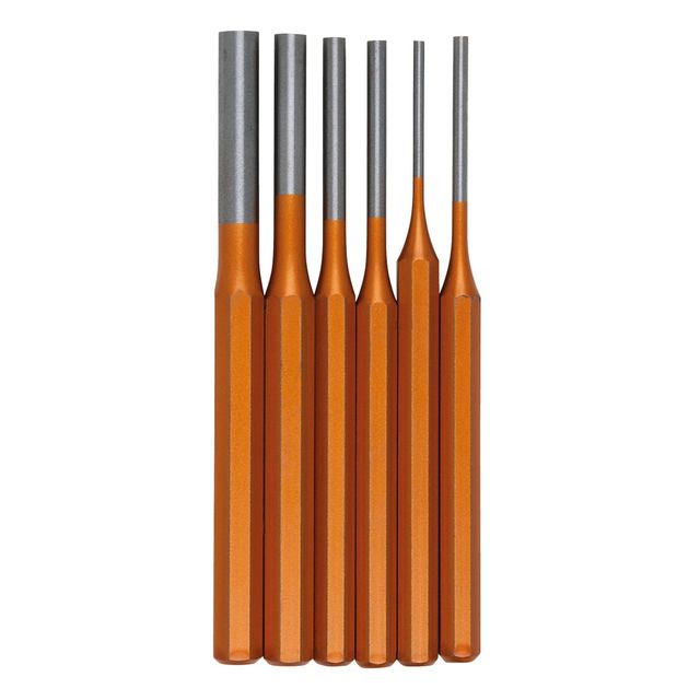 Durchtreiber-Satz, 6-tlg , 3-4-5-6-8-10mm